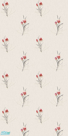 Sims 2 — Modern Wallpapers - White In Flower by ayyuff — 