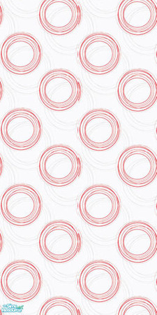 Sims 2 — Modern Wallpapers - Red Circles by ayyuff — 