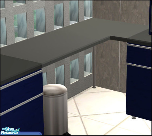 Sims 2 — Clara Kitchen Blue - Countertop  by Elize-37sims — Clara in dark blue