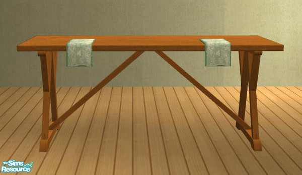 Sims 2 — PB Spring Dining Honey - Napkin green by ShinoKCR — 