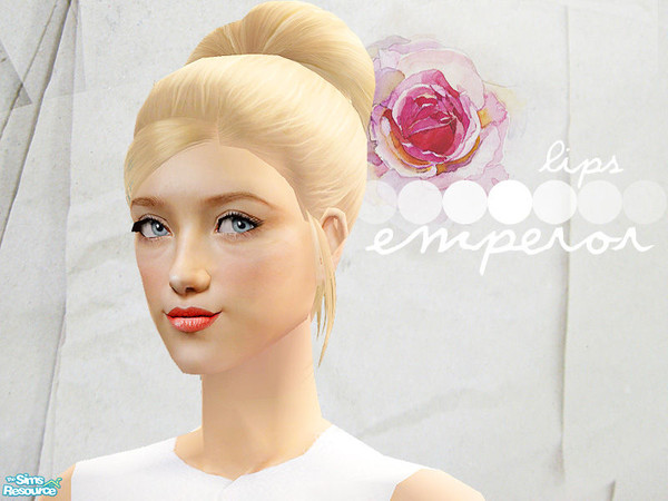 Sims 2 — Emperor Lips by lemonloveshane — The Emperor Lipsticks were inspired by different lip colors at various