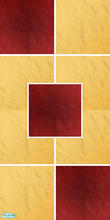 Sims 2 — Red & Yellow Tiles Set - Yellow & Red Tiles Wall by SofijaDosen — Catalog placement is Tile. Hope you