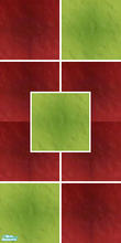 Sims 2 — Red & Green Tiles Set - Red & Green Tiles Wall by SofijaDosen — Catalog placement is Tile. Hope you like