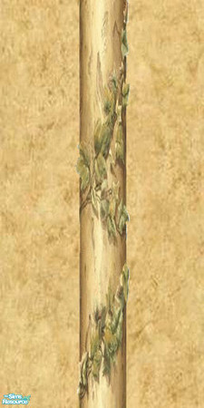 Sims 2 — Tuscan Wall  2 by TJA — The Tuscan wall with a wood column