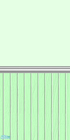 Sims 2 — The Pastels Collections: Half-Wood Walls - Green by shadow66 — From the seventh offering in my \'Pastels