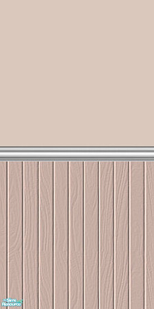 Sims 2 — The Pastels Collections: Half-Wood Walls - Brown  by shadow66 — From the seventh offering in my \'Pastels