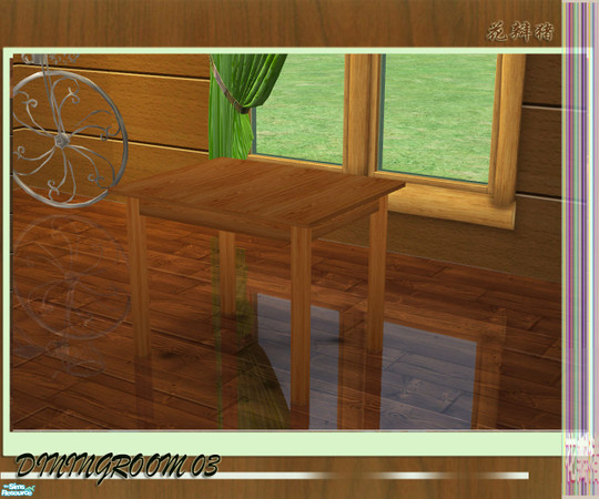 Sims 2 — Huabanzhu Diningroom03 - table by huabanzhu — 