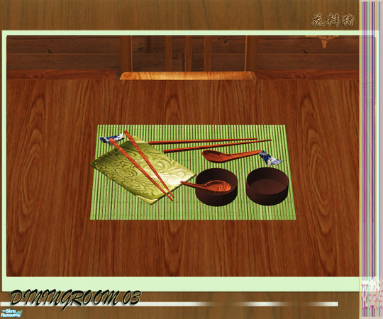 Sims 2 — Huabanzhu Diningroom03 - tableware by huabanzhu — 