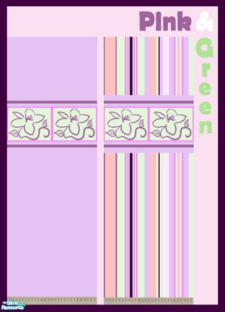 Sims 2 — Pink & Green  by alunia6191 — Just girly and happy!