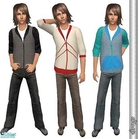 Sims 2 — EKN Set - 10 by ekinege — 3 outfits and a new mesh