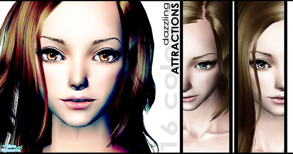 Sims 2 — Dazzling Attractions-Eyes Set-16 by kyna987 — Dazzling Attractions. A set of 16 unique eye colours with a