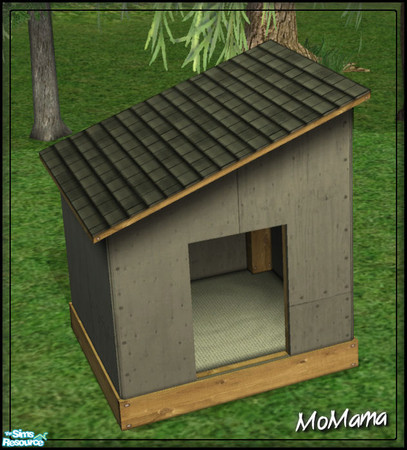 Sims 2 — NK Pets Desires - Drab Green by MoMama — A Pets Desires pet home in Drab Green. 