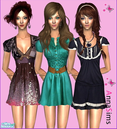 Sims 2 — Mini Dresses_001 by Anna by annasims2 — Mini Dresses_001 by Anna