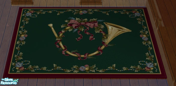 Sims 2 — Christmas Dining Room Area Rug by lisa9999 — A victorian Christmas rug. 