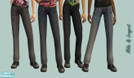 Sims 2 — Set 2 - Untucked Jeans - AF by Mike__Lenycat — Another untucked set, this time it\'s 4 jeans for Adult Woman.