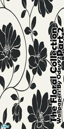 Sims 2 — The Floral Collection - Part 2 - Monochrome by Odey92 — This is part two to my first, floral collection.