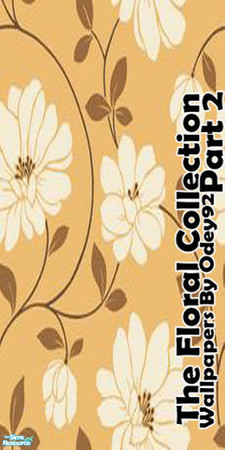 Sims 2 — The Floral Collection - Part 2 - Cream by Odey92 — This is part two to my first, floral collection.