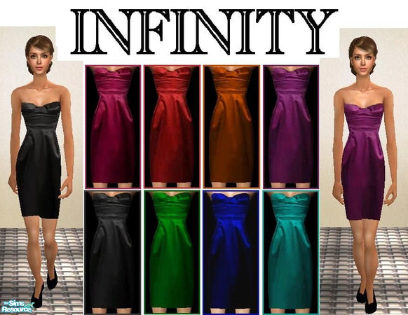 Sims 2 — Infinity by MichelleySim95 — Infinity is a set of 8 gorgeous cocktail dresses. Each have a beautiful color and