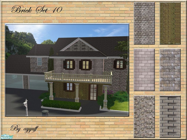 Sims 2 — Brick Set 10 by ayyuff — Cost:2