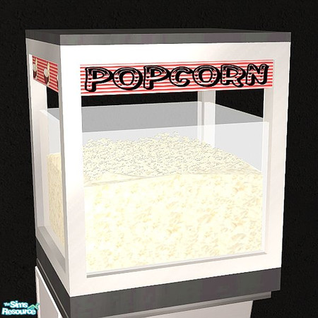 Sims 2 — TSS Popcorn Machine by SaeraMaples — Going downtown to take in a nice dinner? Why not stop by The Silver Screen