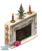 Sims 1 — Christmas Fireplace by Dincer — Part of the Christmas Interior Set.