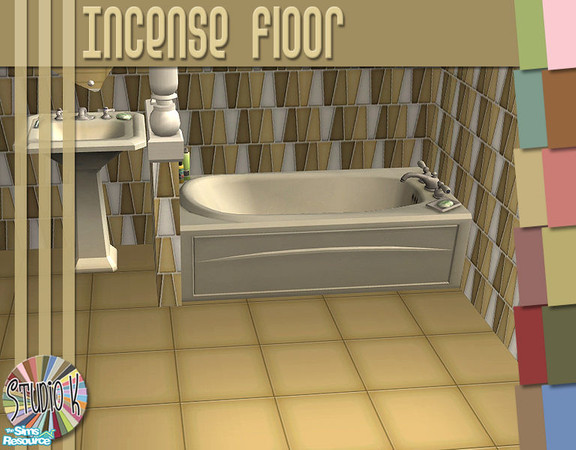 Sims 2 — Studio K Incense Floor_01 by StudioKhagerks — 