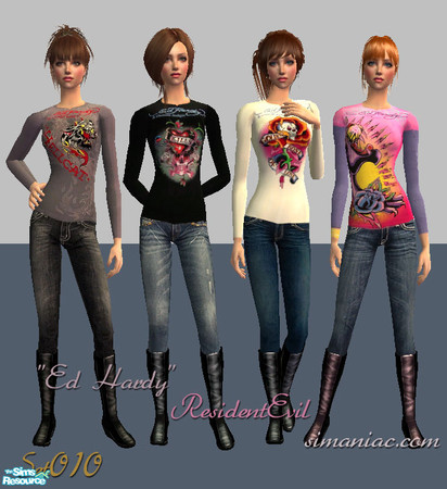 Sims 2 — \'\' Ed Hardy \'\'__set10 by ResidentEvil381 — mesh by www.lianasims2.net/