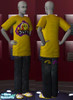 Sims 2 — Yums t-shirt - Evisu jeans - Nike shoes - yellow/purple by MrSiXeRs6 — Yums t-shirt - Evisu jeans - Nike shoes -