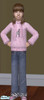 Sims 2 — Wild One: Pink Zebra Sweater by purplestarz2006 — A winter outfit for child girls featuring a zebra theme. Shows