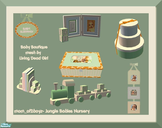 Sims 2 — Jungle Babies-Baby Boutique RC by mom_of2boyz — Jungle Babies-Baby Boutique RC is a recolor of Baby Boutique by