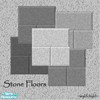 Sims 2 — Grey Stone Floors by ~wyldchyld~ — Set of 5 Stone floors in different shades of grey.