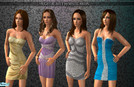 Sims 2 — Night Beauty by MisticMoon — Do you like night clubs? Four short dresses for night life your sims! Enjoy! ;)