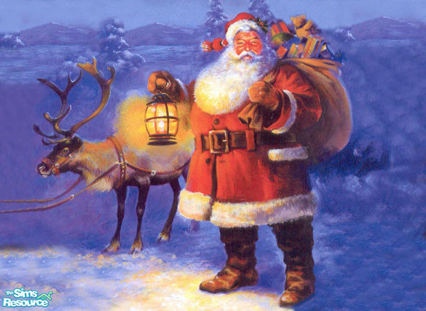 Sims 2 — Christmas Paiting by kissme87 — Christmas paiting. Recolor of Nightlife paiting . Size of the paiting is 732x468