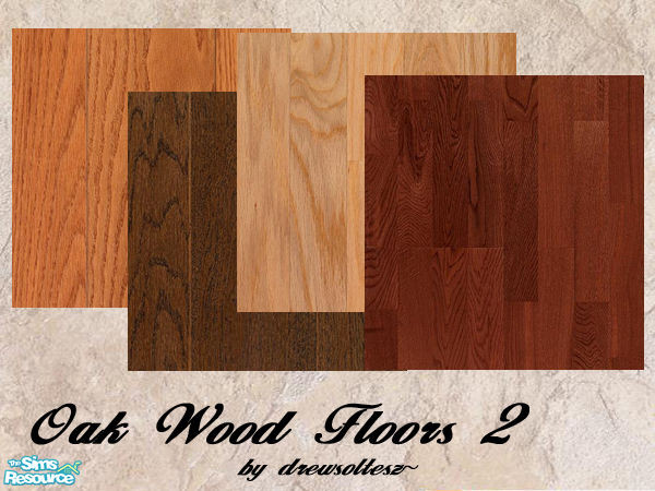 Sims 2 — OAK WOOD FLOORS 2 by drewsoltesz — Four more wood floors, all oak based. Various shades, ideal for any room, or