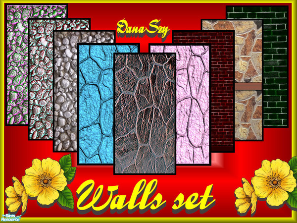 Sims 2 — Walls set by danaszy — A nice walls set. Avesome in the game