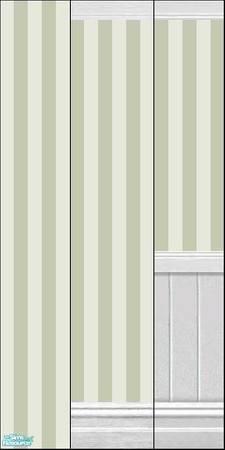 Sims 2 — Bamboo Wallpaper Collection I by HollyChappell — Beautiful, clean, striped wallpaper for the modern Sim home.