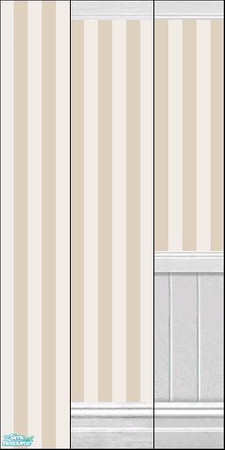 Sims 2 — Bone Wallpaper Collection I by HollyChappell — Beautiful, clean, striped wallpaper for the modern Sim home.
