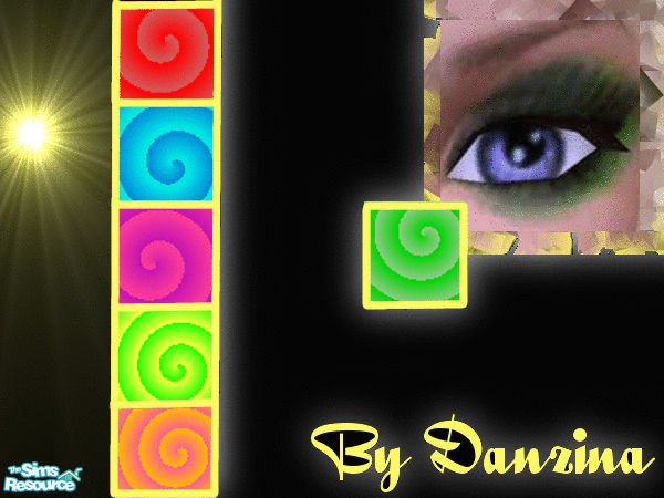 Sims 2 — Twist eyeshadow by danzina — 5 eyeshadows in bright colours. enjoy =]