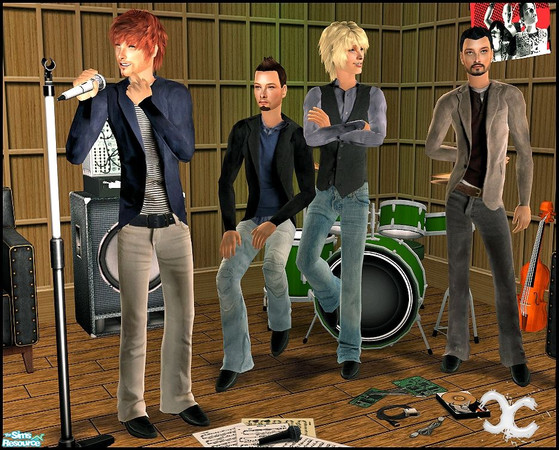 Sims 2 — For men by cippa1982 — 4 beautiful outfits for men! Don\'t forget to download the required mesh by