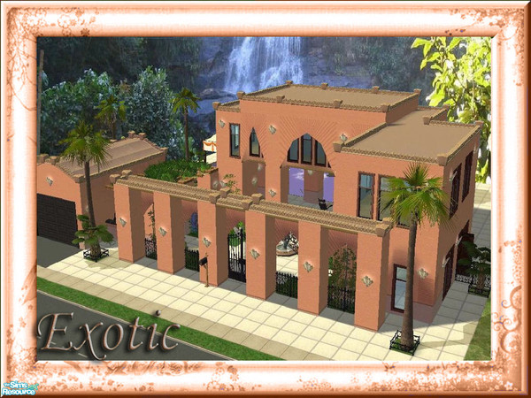 Sims 2 — Exotic  by srgmls23 — A stunning house with a beautiful garden and pool very...Exotic!!