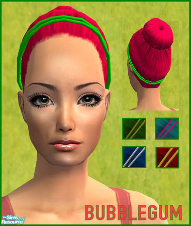Sims 2 — BUBBLEGUM by KalmanKukka — Package include five recolours. Great mesh is by Siluetta.