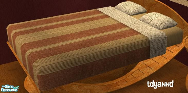 Sims 2 — TC34 Chocolat Bedroom - Bedding by tdyannd — Textures provided by Ricci2882 for the 34th Texture Challenge on