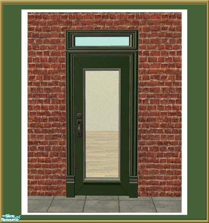 Sims 2 — Victorian Shop - Single Door - Mesh by Shakeshaft — Part of a set to create an Old Fashioned Shop Front with