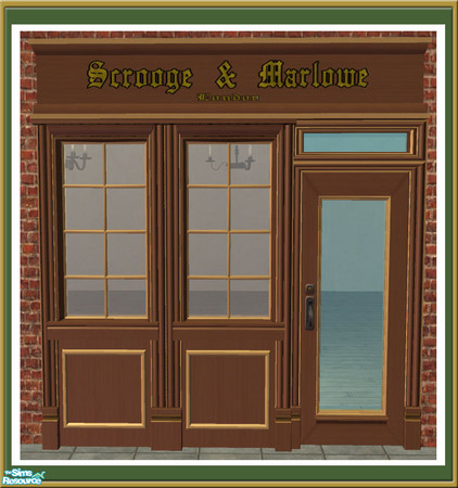 Sims 2 — Victorian Shop -  Sign - Brown by Shakeshaft — Part of a recolour set of the Victorian Shop Facade, set includes