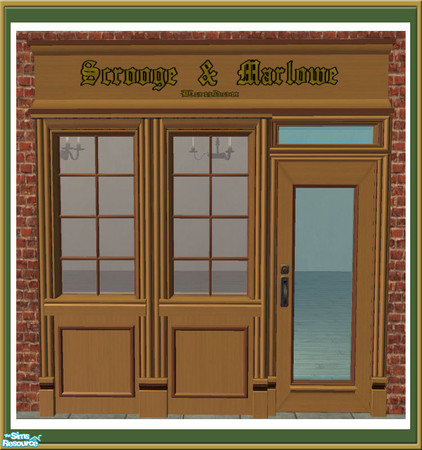 Sims 2 — Victorian Shop -  Sign - Mustard by Shakeshaft — Part of a recolour set of the Victorian Shop Facade, set