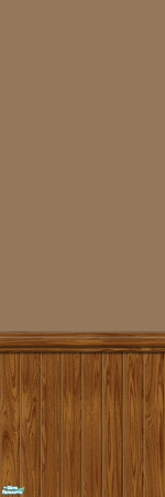 Sims 2 — Studio K Wainscoting 03 - Burnt Almond by StudioKhagerks — 