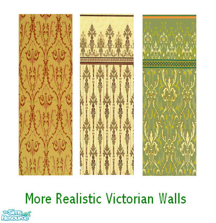 Sims 2 — Victorian Wallpaper by thekewlestnerd — More wallpapers for your Victorian sims!