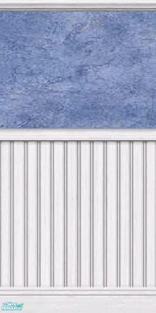 Sims 2 — Textured Blue with high panel by mightyfaithgirl — Textured blue wall with high white panelling