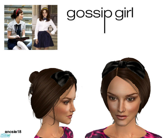 Sims 2 — Blair Waldorf\'s huge bow set by ancsie18 — A huge bow in three colours as seen on Blair Waldorf (Leighton