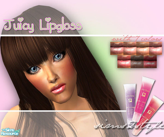 Sims 2 — Juicy Lipgloss by simseviyo —  